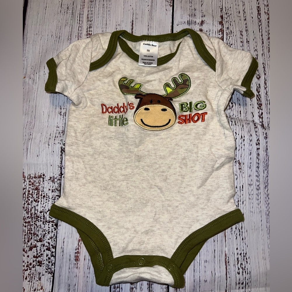 Cuddle Bear | Baby boy onesie, size 9m